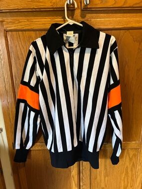 Bruce Hood Vintage Refereee Jersey Saxon Athletic, Made in Canada
